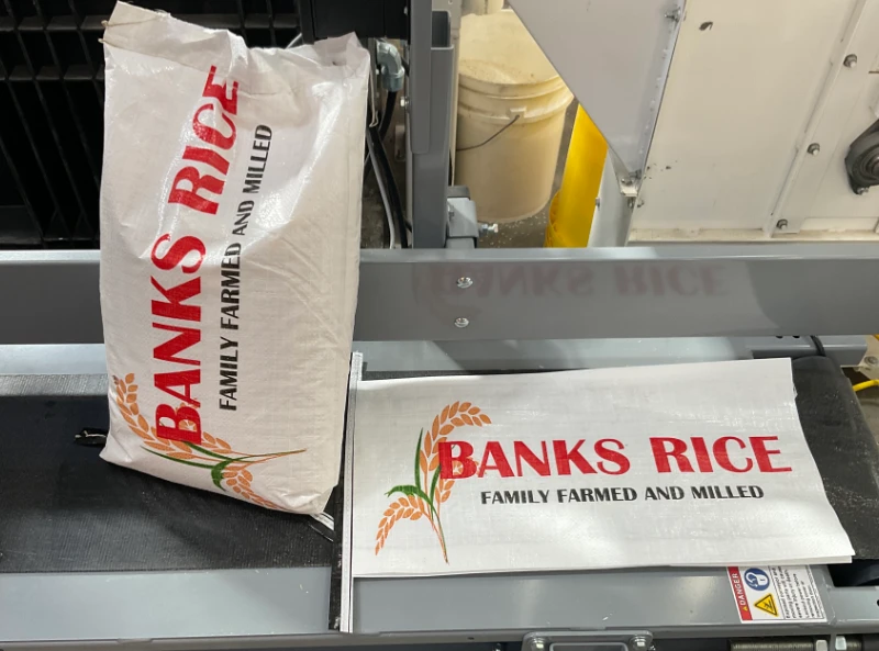 Original Banks Rice Bag - BEFORE rediesign.